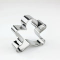 Ready-to-ship christmas stainless steel cookie cutter set - gingerbread man, plum blossom, heart-shaped baking tools & cake molds