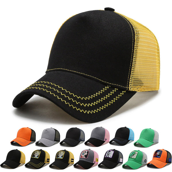 Light board baseball cap Printed logo Advertising cap Embroidery hat Wholesale Men's and women's same fashion mesh cap