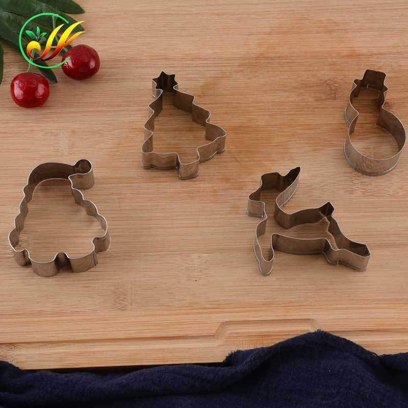 Wholesale christmas cookie cutter set - stainless steel baking tools for diy cookie cutting