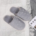 2024 women's winter slippers - warm, indoor, full-coverage, couple's style, fleece-lined, thick-soled, heart-shaped toe, plush slippers for home comfort