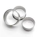 Stainless steel thickened wavy round pressed dumpling skin mold cake mold three-piece set kitchen wonton dumpling artifact