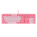 Genuine mechanical keyboard green axis girls popular girl heart pink blue round button game punk cross-border private model wholesale
