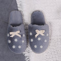 New arrivalfall and winterflowerbows cotton slippers women's home stuffed slippers one piece drop shipping baotou cotton slippers