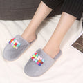 Casual fur ball couple cotton slippers winter men's and women's thickenedheattech slippers baotou fleece-lined plush cotton slippers wholesale