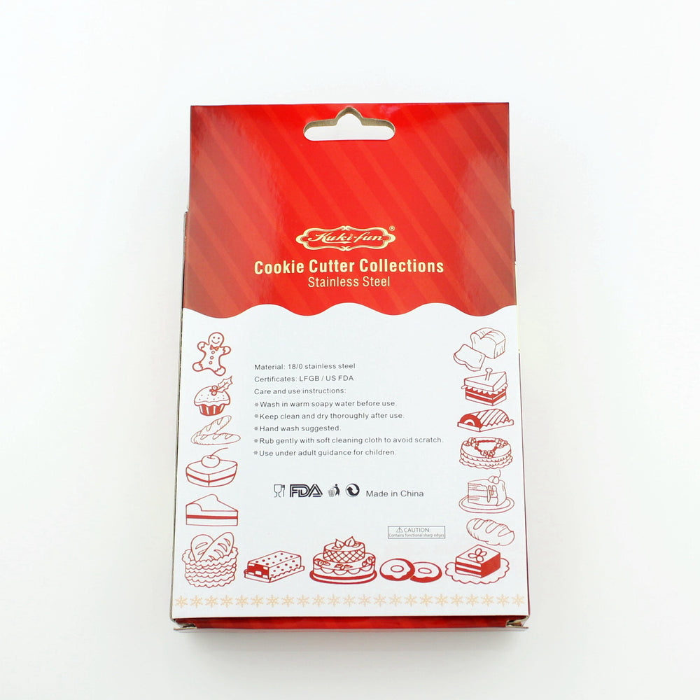 Factory direct snowflake cookie cutter christmas baking set - stainless steel cookie cutters for diy fondant and baking