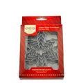 Factory direct snowflake cookie cutter christmas baking set - stainless steel cookie cutters for diy fondant and baking