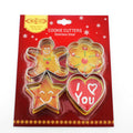 Ready-to-ship christmas stainless steel cookie cutter set - gingerbread man, plum blossom, heart-shaped baking tools & cake molds
