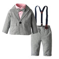 Factory direct children's autumn/winter boys' suit three-piece set, boy's flower boy outfit, british style wholesale