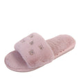 K-styleflatsstuffedoutwearfall and winter shoes slippersfashion2024new arrivalautumnet celebrity one-line slippers furry slippers for women