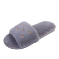 K-styleflatsstuffedoutwearfall and winter shoes slippersfashion2024new arrivalautumnet celebrity one-line slippers furry slippers for women