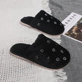 2024 women's winter slippers - warm, indoor, full-coverage, couple's style, fleece-lined, thick-soled, heart-shaped toe, plush slippers for home comfort