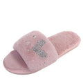 2024new arrivalstuffed slippers women's one-line heattechk-style home confinement shoes indoor and outdoor flat heel women's cotton slippers