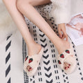 Women's slippers - 2024 autumn/winter collection: korean style fashionable lambswool thong sandals, cross-strap flat, lazy slippers