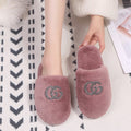 2024 fashion new plush cotton slippers women's home comfort warm cotton slippers home cotton slippers factory direct