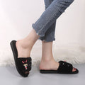 2024 women's cotton slippers - trendy couple style, home wear, floral design, warm & plush, korean style for boys, girls, and students