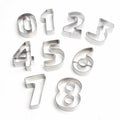 Wholesale large number 9-piece stainless steel cookie cutter set diy cake mold baking tools - in stock