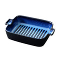 Creative kiln-turned double-ear ceramic baking dish, baking tool, cheese rice, pizza plate, pasta plate, factory direct sales