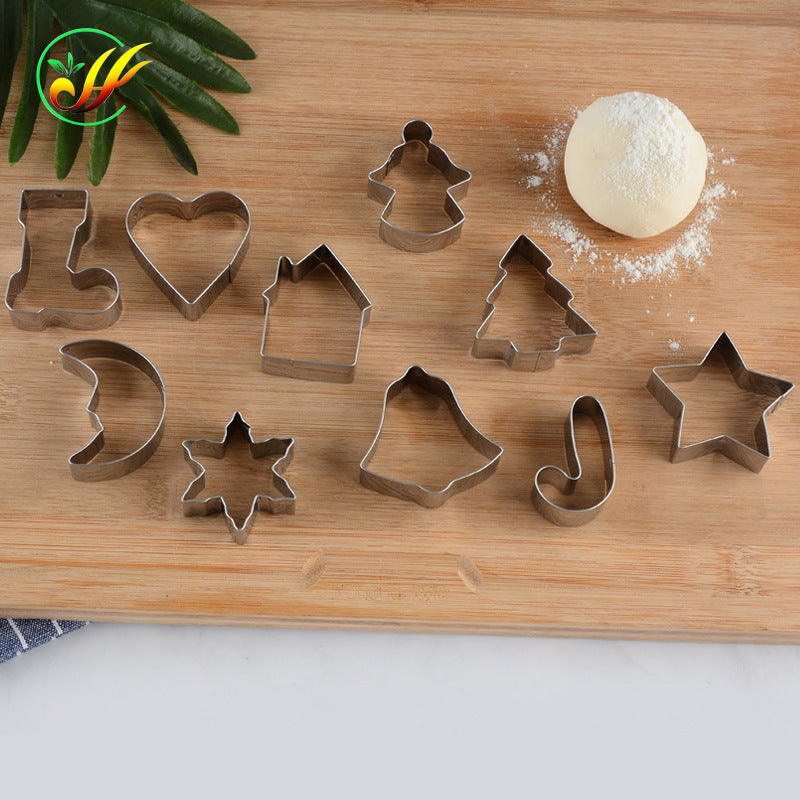 Factory direct stainless steel cookie cutter diy tool biscuit mold christmas baking tool cookie cutter wholesale