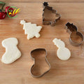 Wholesale christmas cookie cutter set - stainless steel baking tools for diy cookie cutting