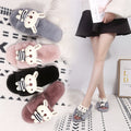 Winternew arrival women's cotton slippers rabbit family warm cartoon stuffed slippers one piece drop shipping indoor slippers