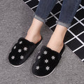 2024 fall/winter new korean style rhinestone fuzzy slippers - trendy chic women's slippers for outdoor wear - dropshipping available