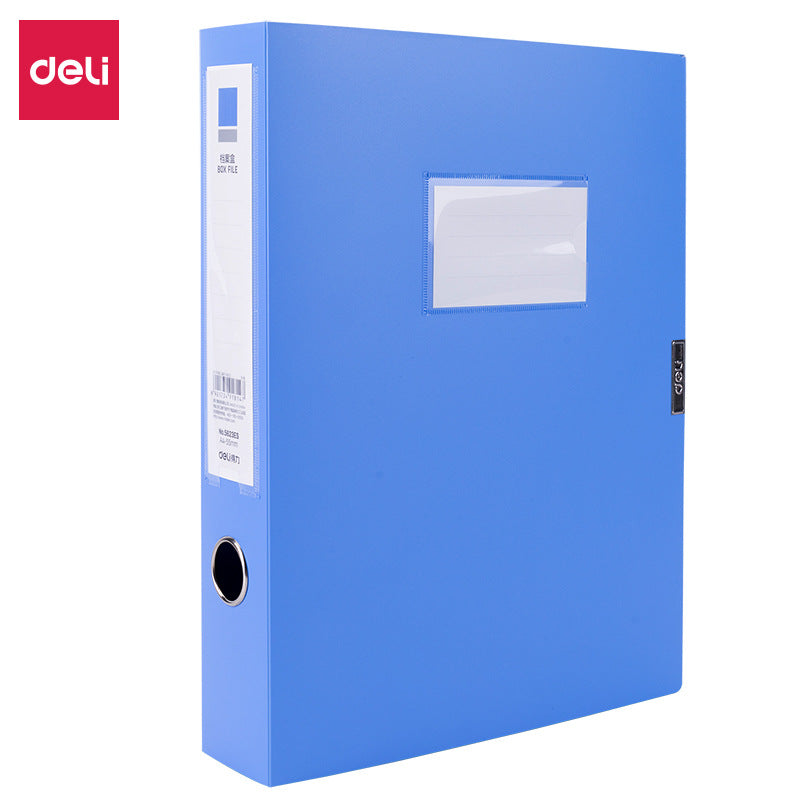 Deli 5623ES File Box 5CM Document Book Capacity Plastic A4 Office Stationery Document Storage Box