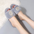 Ins cute girl heart smiley face stuffed slippers winter home daily use cotton slippers student slippers dropshipping