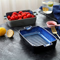 Creative kiln-turned double-ear ceramic baking dish, baking tool, cheese rice, pizza plate, pasta plate, factory direct sales