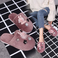 hot-selling new cute plush cotton slippers wholesale winter family home indoor warm cotton slippers