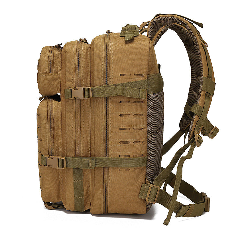 Outdoor tactical sports backpack, large capacity commuter travel backpack, multi-functional laser molle backpack