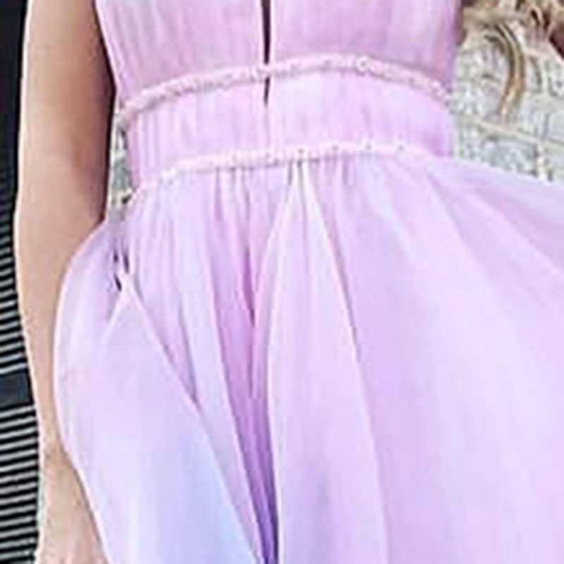 summer new arrivals: european and american style printed sexy dress - gradient sleeveless deep v maxi dress