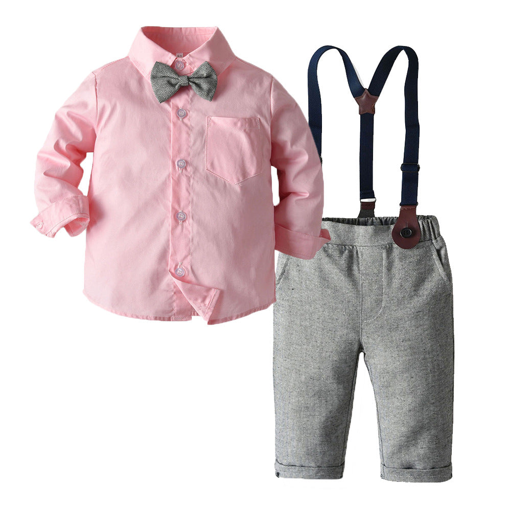 Factory direct children's autumn/winter boys' suit three-piece set, boy's flower boy outfit, british style wholesale