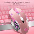 Xinmeng x10 steampunk keyboard cute pink true mechanical keyboard blue switch gaming desktop computer for girls