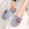 Winter fruit cotton slippers floor slippers women's stylish internet celebrity rhinestone home slippers k-stylestuffed indoor shoes women