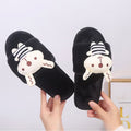 Winternew arrival women's cotton slippers rabbit family warm cartoon stuffed slippers one piece drop shipping indoor slippers