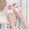 Winternew arrival women's cotton slippers rabbit family warm cartoon stuffed slippers one piece drop shipping indoor slippers