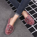 Winternew arrival rhinestone fur slippers women's indoor home flatsheattech open toe one-piece stuffed slippers floor mops