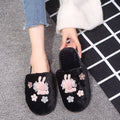 hot-selling new cute plush cotton slippers wholesale winter family home indoor warm cotton slippers