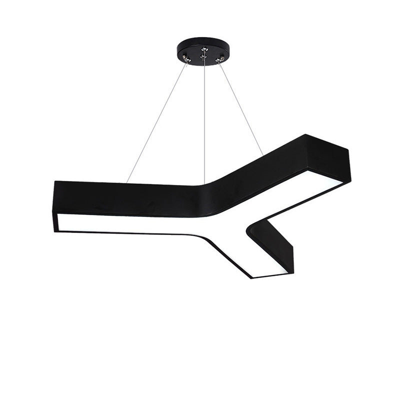 Y-shaped office light, office chandelier, herringbone shaped chandelier, gym, shopping mall supermarket splicing ceiling light