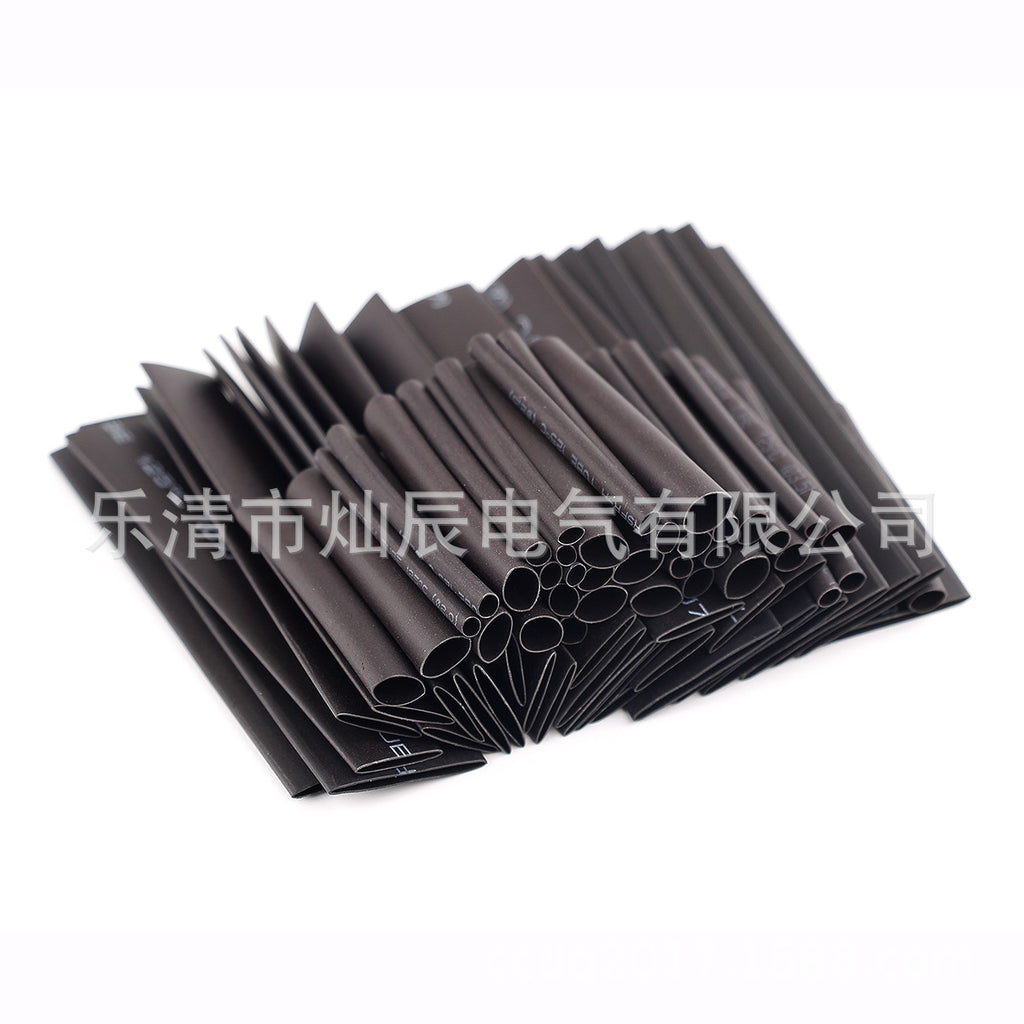 Cross-border e-commerce supply 127pcs heat shrinkable tube bag, heat shrinkable tube black, casing, factory direct sales