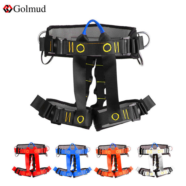 Climbing safety belt Outdoor anti-fall high-altitude safety rope set Climbing equipment Half-body mountaineering safety belt