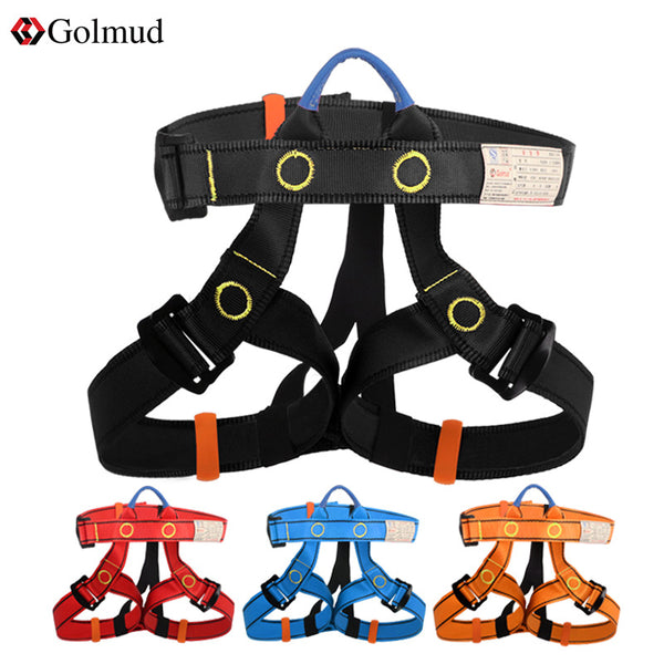 Rock climbing, mountaineering safety belt, outdoor anti-fall high-altitude safety rope set, climbing equipment, safety belt, half-body belt