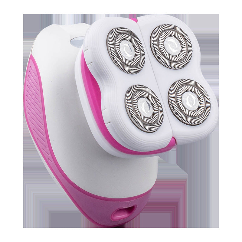 8w four-in-one blade shaver, fully washable, rechargeable set, waterproof digital display, rotary four-blade head