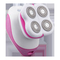 8w electric shaver with washable floating head, razor, battery life indicator, led display, rotary shaving, wet & dry use