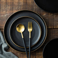 Ceramic frosted steak plate - flat bottom, rimmed, dinnerware for restaurants, hotels, and home use