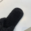 direct supply from manufacturers, wholesale new fuzzy slippers, korean style flip-flops, home wear thickened flat-bottomed plush slippers for women