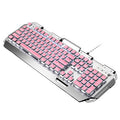 Xinmeng x10 steampunk keyboard cute pink true mechanical keyboard blue switch gaming desktop computer for girls