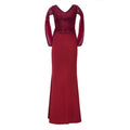 sourcing: african plus-size women's clothing - christmas party evening gown, sequin & beaded v-neck maxi dress