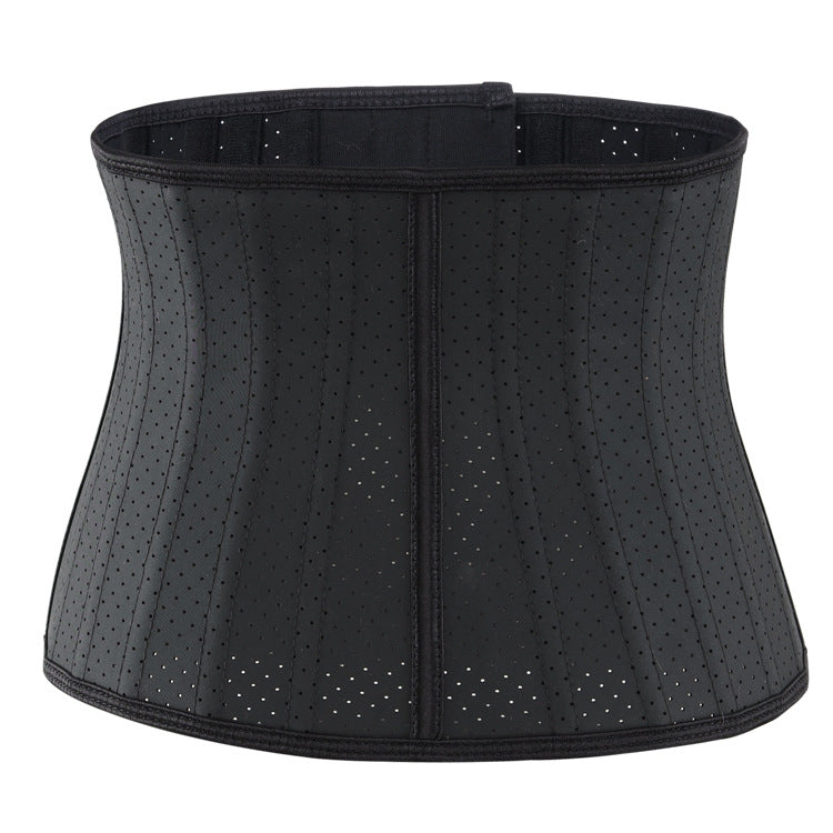 Mesh breathable rubber corset sports waistband tummy control shapewear wholesale shaping