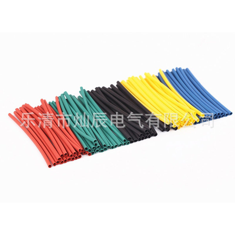 Foreign trade  e-commerce 410pcs heat shrinkable tube combination bag pe heat shrinkable sleeve, insulating sleeve
